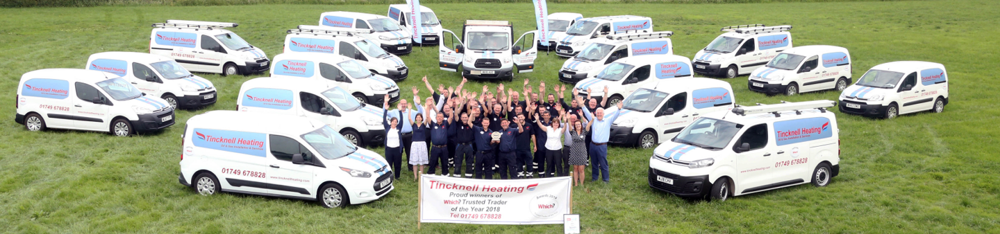 Tincknell Heating Team Photo - Winners of Which? Trusted Trader