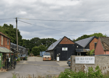 The entrance to the Storage Factory site in Clanfield