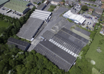 Aerial view of the Storage Factory Glastonbury site