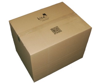 Large cardboard storage box