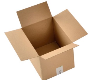 Medium cardboard storage box