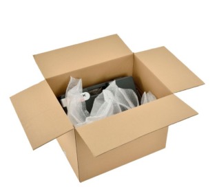 Small cardboard storage box