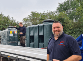 People Installing Tanks